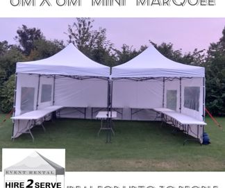 6m x 6m mini marquee - up to 30 people